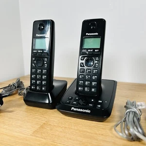 Panasonic KX-TGA277E Twin Handset and Base Charging Stations Answering Machine - Zdjęcie 1 z 11