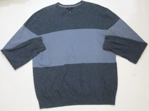 Gap Gray / Blue Sweater Mans Crewneck Long Sleeve Cotton XL Extra Large Top 1658 - Picture 1 of 5
