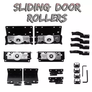 Cabinet Sliding Door Rollers Kit Heavy Wardrobe Sliding Door Pulley Hanging... - Picture 1 of 5