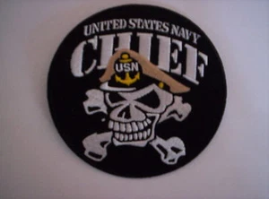 Aufnäher der United States Navy  USN CHIEF ca 10 cm - Bild 1 von 1