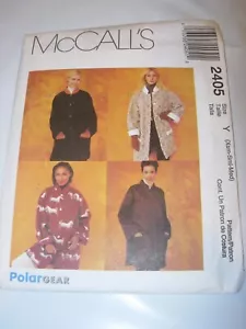 WOMENS UNCUT MCCALLS 2405 Sewing Pattern JACKET FLEECE WOOL WINTER SIZE XS S M - Picture 1 of 3