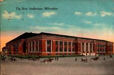 WI Milwaukee The New Auditorium 1914 Kropp VINTAGE Postcard BK34