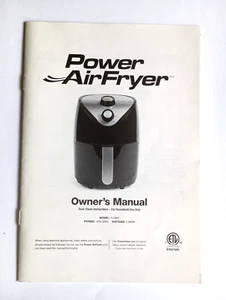 Power Air Fryer OWNER'S   MANUAL  MODEL YJ-803 - Picture 1 of 1
