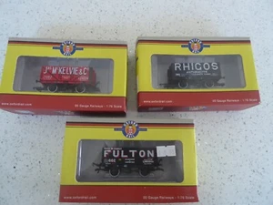 Group of 3 x Oxford Rail 7 Plank Open Wagons - Mint & Unused - Picture 1 of 18