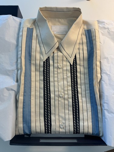 Camicia Prada Runway seta primavera estate matrimonio designer cubano smoking