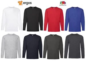 FRUIT OF THE LOOM T-Shirt Maglia Uomo Manica Lunga Valueweight Long T FR610380 - Imagen 1 de 12