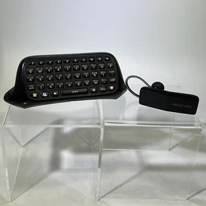 Official OEM Microsoft Xbox 360 Chatpad & Microsoft OEM Bluetooth Headset #ML - Picture 1 of 11
