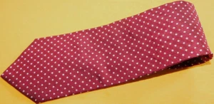 BROOKS BROTHERS MADE IN U.S.A. RED/WHITE DOTS MOTIF TIE - TIES - DESIGNER TIES. - Imagen 1 de 3