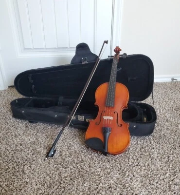 Amati's Fine Instruments Model #100 Violin Outfit + Case, Bow, Rest - Image 1 of 4