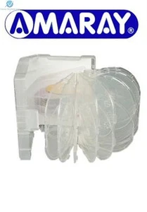 1 x 24 Way Clear Megapack DVD 64mm [24 Discs] New Empty Replacement Amaray Case - Afbeelding 1 van 2