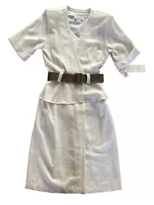 Jodi Michael's Vintage Kleid gestreift Sekretär Stil Größe 9 Made in USA Neu mit Etikett - Bild 1 von 15