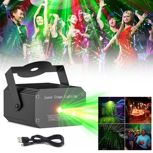 Mini Laser Projector Stage Lights LED R/G Disco Lighting Xmas Party KTV DJ Ligdi - Picture 1 of 11