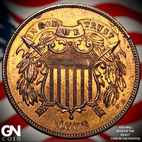 1868 2 Cent Piece  Q4220 Cover