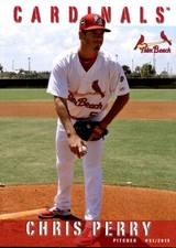 2015 Palm Beach Cardinals Grandstand #22 Chris Perry Cary North Carolina NC Card