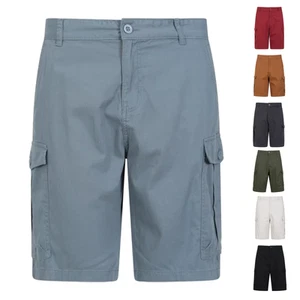 Mountain Warehouse Mens Cargo Shorts 100% Twill Cotton Multiple Pockets - Picture 1 of 161