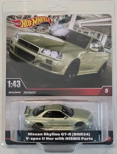 Hot Wheels Premium Nissan Skyline GT-R (BNR34) V-SPEC II NUR- 1:43 - Picture 1 of 1
