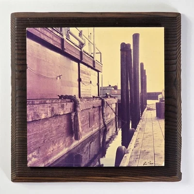 Винтажная фотография 1973 года с автографом Ли Мэнна ~ «Старый хмурый взгляд» ~ Сиэтл, звук Пьюджет, PNW - Изображение 1 из 4