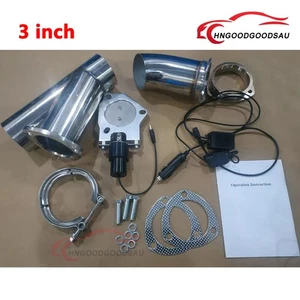 3 inch Stainless Electric Exhaust Valve Y Pipe Control Motor with Manual Switch - Picture 1 of 13