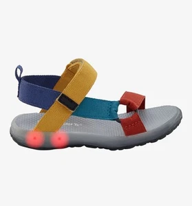 Carter's Unisex Tommie Youth Multicolor Strappy Light Up Sole Sandals Size 11 - Picture 1 of 11