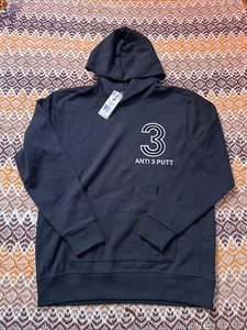 Adidas X Anti 3 Three Putt Black White Golf Hoodie Sweatshirt IB1963 Men Size M - Picture 1 of 8