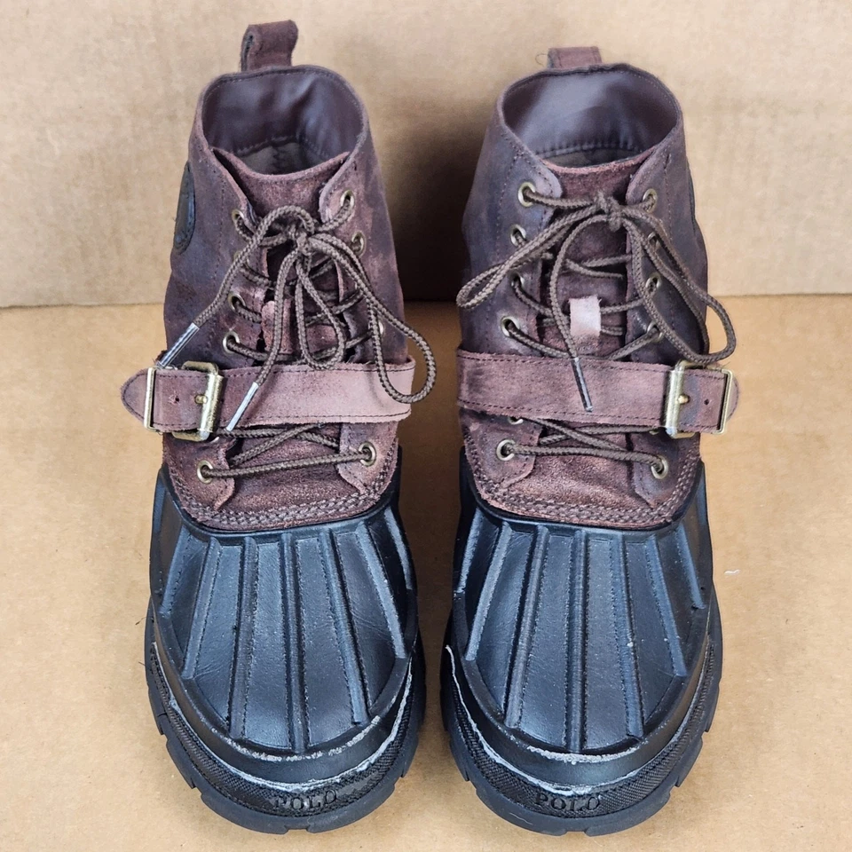 Polo Ralph Lauren Oslo Botas Impermeáveis Masculinas Camurça/Borracha Tam 5.5 (UE 38) EXCELENTE ESTADO - Imagem 1 de 4