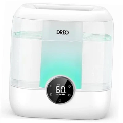  6L Top Fill Humidifiers for Bedroom, 60H Runtime 28 dB Quiet Supersized White - Image 1 of 4