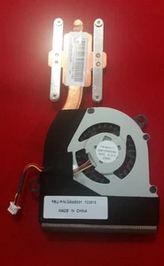 ORYGINALNY WENTYLATOR I RADIATOR LENOVO IBM X121e X130e 38fl9talv00 04w6551 - Zdjęcie 1 z 3