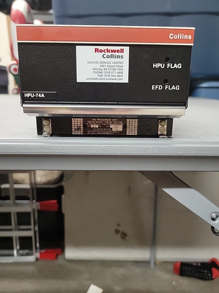 Unidad de procesador Collins HSI usada. P/N: 622-6199-001. Modelo HPU-74A Foto 1 de 4