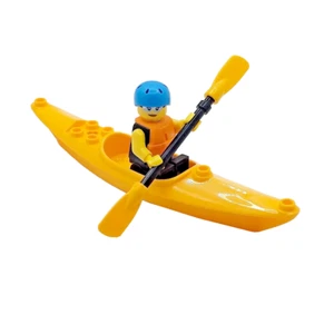 LEGO® Kayak / Canoe Gift & Female Minifigure Kayaker Canoeist Mothers Day - Picture 1 of 2
