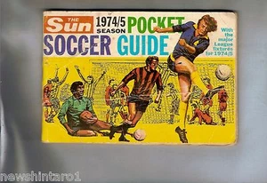 #D126. 1974/5 ENGLISH SUN POCKET SOCCER GUIDE - Picture 1 of 1