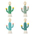 Hand-woven Cactus Keychain Plant Cotton Thread Beads Wind Ornaments