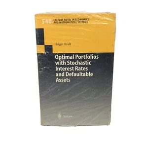 Lecture Notes in Economics and Mathematical Systems 540 Springer Holger Kraft - Picture 1 of 4