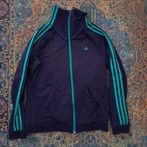 Adidas Frauen Jogginganzug GR 40 Baumwolle lila/mint gut erhalten - Bild 1 von 8