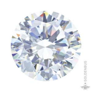 White Sapphire Round Cut Genuine Grown Corundum Diamond Alternative Loose Gem EU - Picture 1 of 12