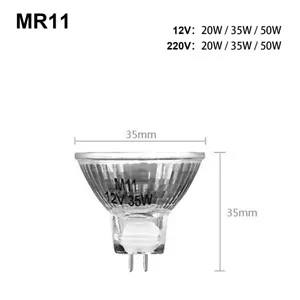 Halogen Spotlight Bulb 20w 35w 50w Glass Housing 2pins Dimmable Spotlights Gu10 - Picture 1 of 3