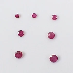 Qty 1 Calibrated Size 1.75 2.0 2.25 2.5 2.75 3mm Rd Natural Ruby Loose Gemstone - Picture 1 of 3