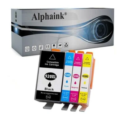 4 CARTUCCE 920XL CON CHIP PER HP OFFICEJET 6000 6500 A AIO WIFI 7000 7500A  - Immagine 1 di 4