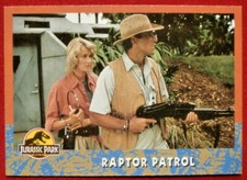 JURASSIC PARK - Card #50 - Raptor Patrol - TOPPS 1993