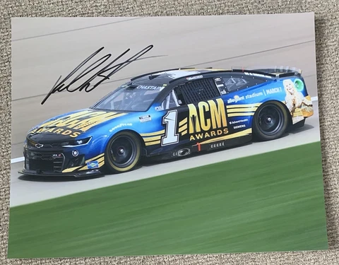 Ross Chastain Signed 8x10 Photo AMC Awards Car On The Track NASCAR Auto COA Cover