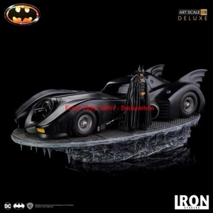 Iron Studios 1/10 BTMN 89 Batmobile Batman Veicolo Edizione Deluxe Statua Modello - Foto 1 di 18