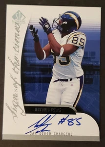 2005 Antonio Gates UD SP Authentic Sign of the Times Autograph Auto - Picture 1 of 18
