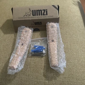 Umzi handgefertigtes Buchenholz 6" Mantelhaken - Bild 1 von 3