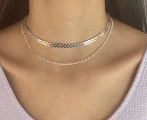 17 Collar principal de flecha Silvertone - Imagen 1 de 1