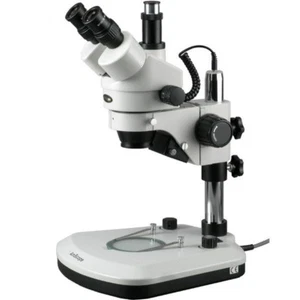 AmScope SM-1TX-PL New LED Trinocular Stereo Zoom Microscope 3.5X-45X - Picture 1 of 7