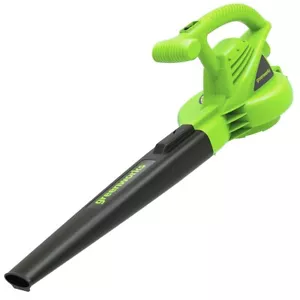 Greenworks 24012 7-Amp Corded Electric Leaf Blower 150CFM 160MPH - Picture 1 of 10