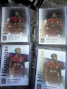 Max Woltman / Harvey Blair Futera Liverpool  Headliners Rookie /71 /52 /10