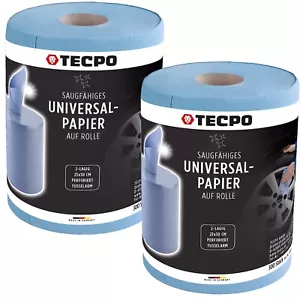 2x ROLLEN 2-lagig PUTZTUCHROLLE BLAU 300 BLATT PUTZPAPIER PAPIER WERKSTATTROLLE - Bild 1 von 4