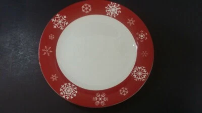 Plato de postre St. Nicholas Square Yuletide 9" Foto 1 de 4