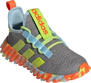 adidas Kaptir Flow Sneaker, Grey/Solar Slime/Clear Sky, 6 US Unisex Big Kid - Picture 1 of 5