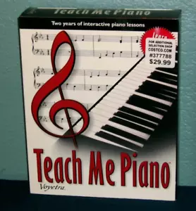 1998 Voyetra Teach Me Piano For PC Windows CD-ROM Factory Sealed/New In Box - Picture 1 of 3